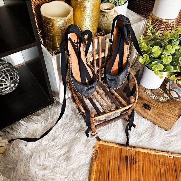 Suyute Canvas Espadrille With Ankle Wrap Loafers. - Picture 15 of 15